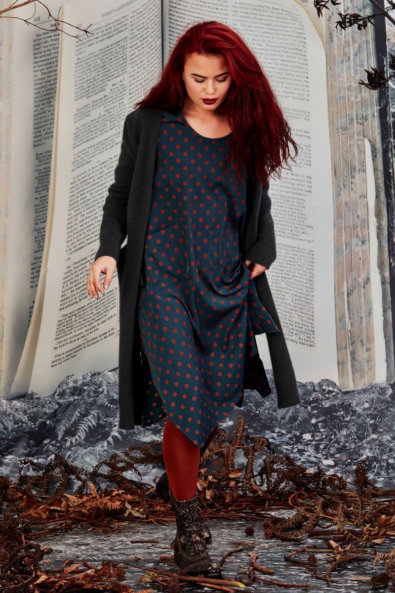 ART OF DRESSING DRESS
								, 			WEATHER THE WARM CARDIGAN