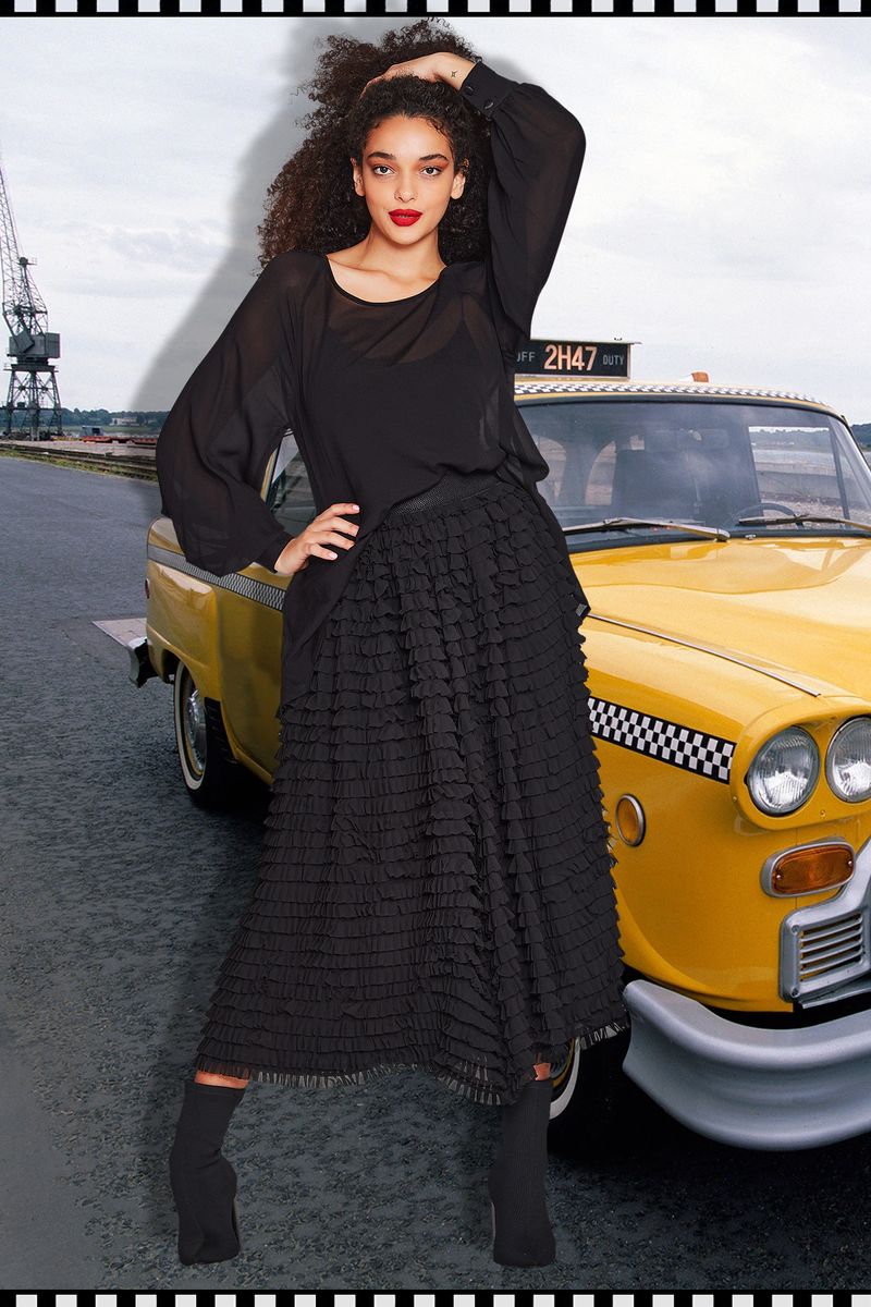 PRETTY PETAL SKIRT
								, 			TICKLE MY FANCY TOP