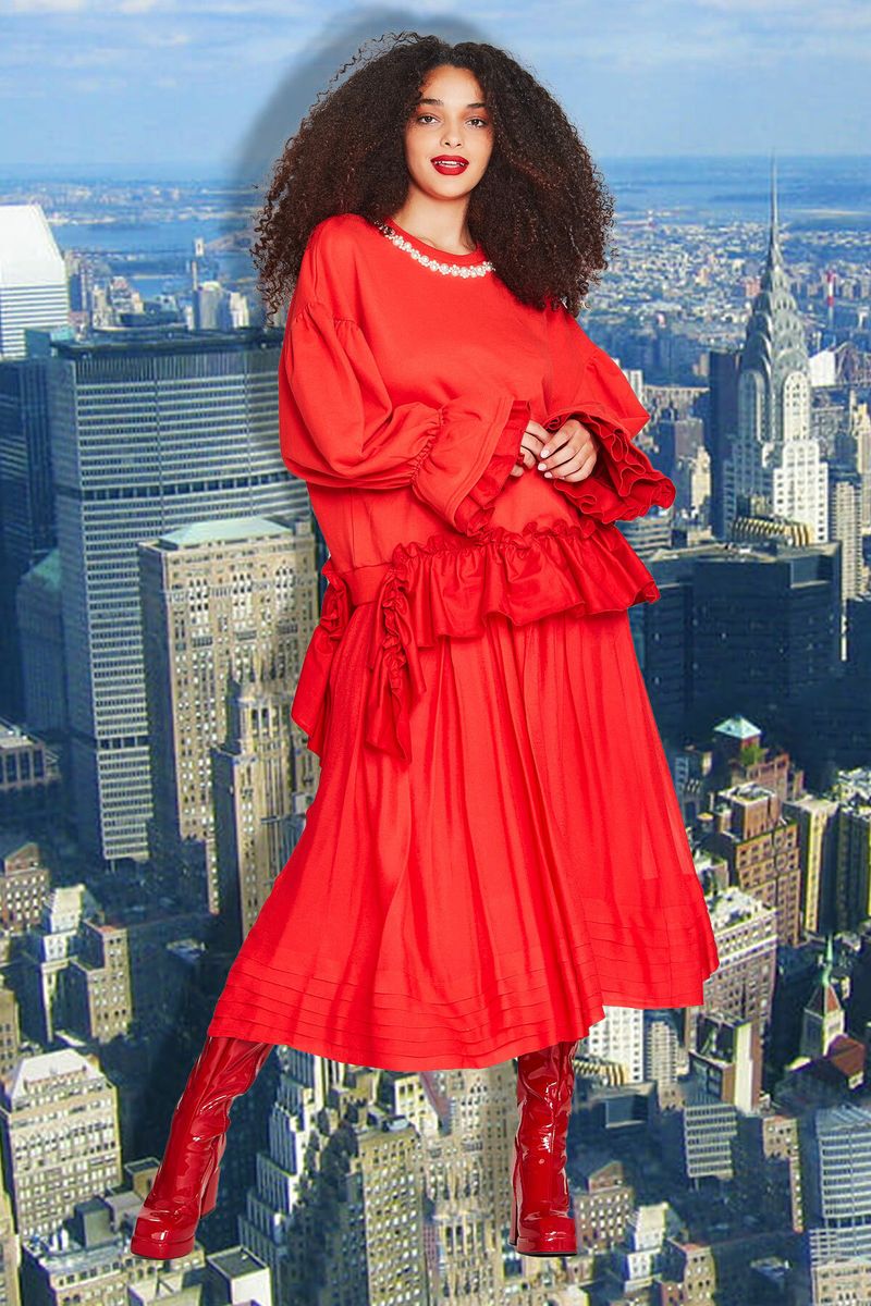 TUCK IT UP SKIRT
								, 			PEARL MY SOUL JUMPER