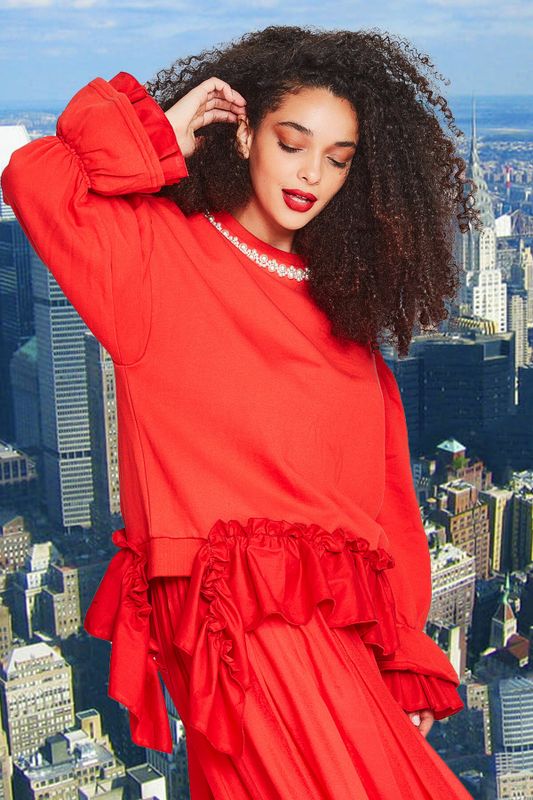 PEARL MY SOUL JUMPER
								, 			TUCK IT UP SKIRT