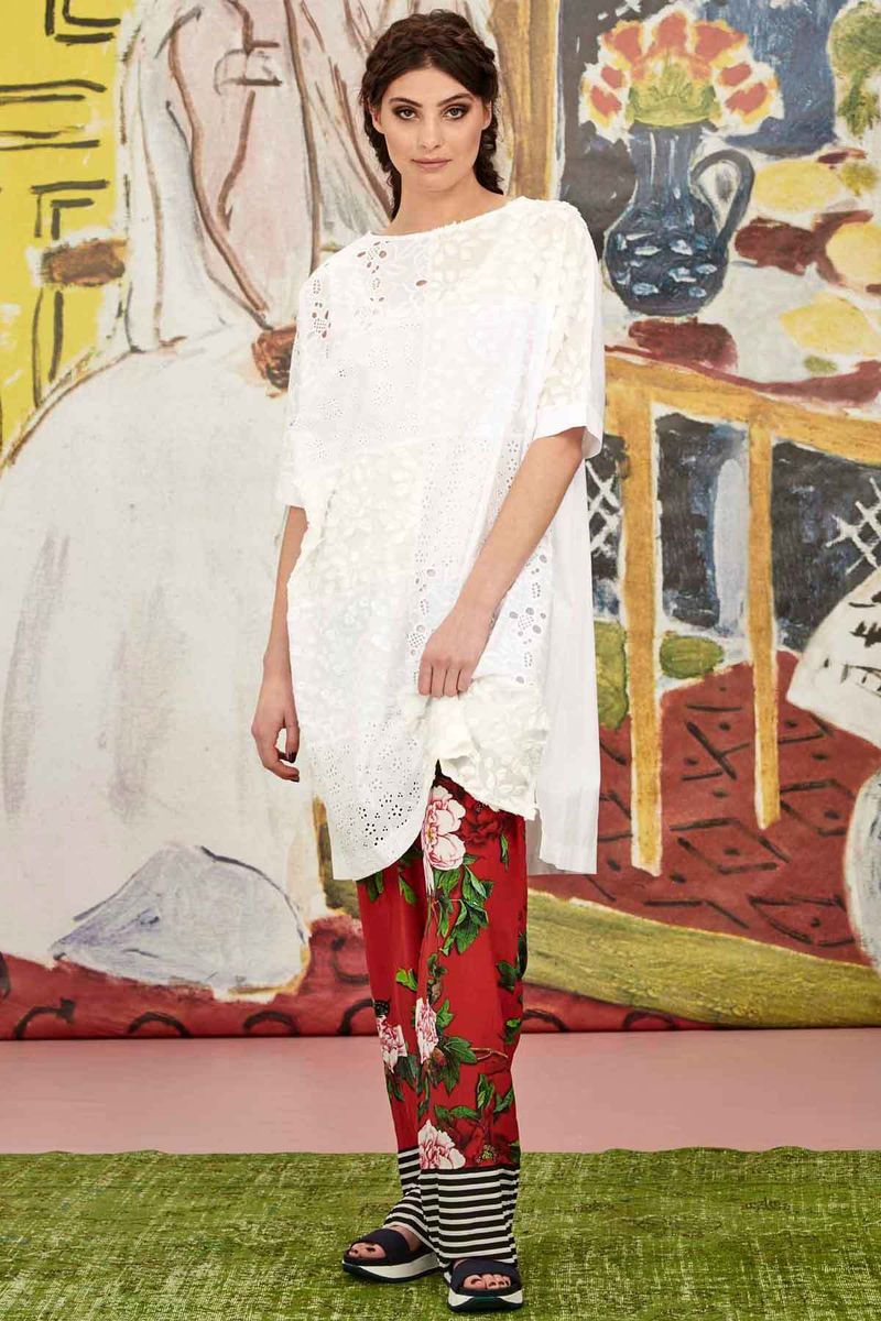 WASH AND SQUARE DRESS
								, 			SLOUCH POTATO PANT