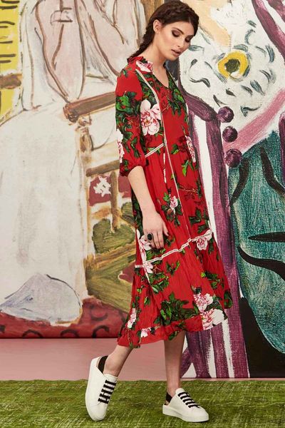 LADDERING CROWS DRESS