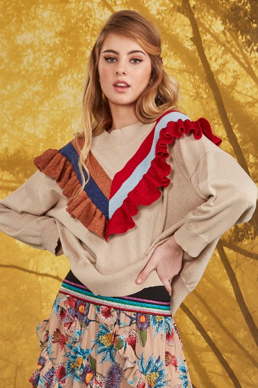 FRILLING ME SOFTLY SWEATER