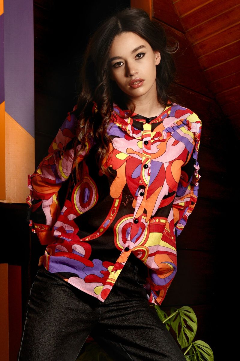 GOOD LUCK ARM BLOUSE