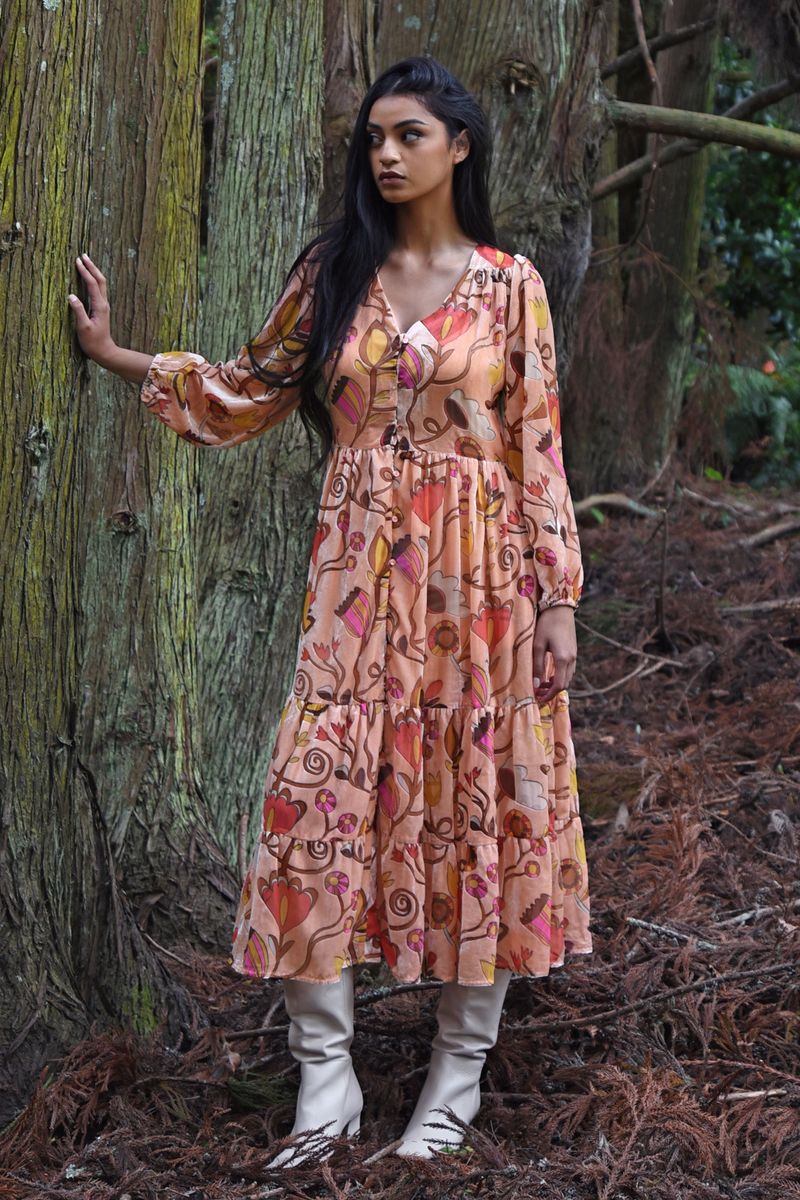 FEELING PEACHY DRESS