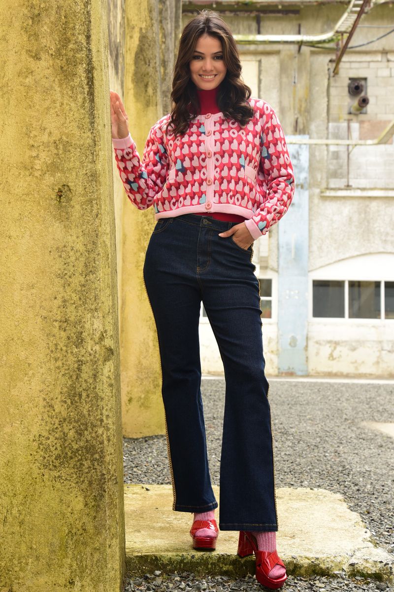 PARTY CARDI CARDIGAN
								, 			WALK OF CHAIN JEAN