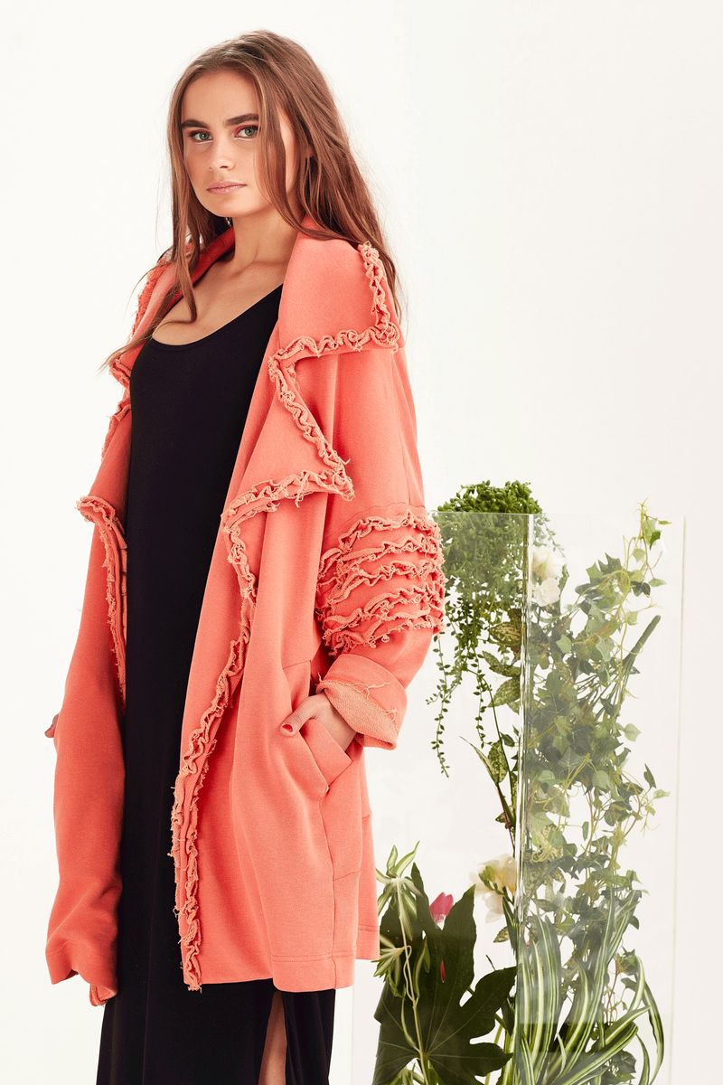 									HEART-A TRACK JACKET
								, 			THE NIGHT COWL DRESS
			