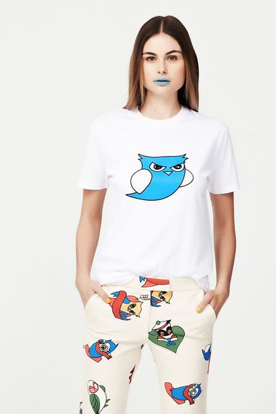 COTTON BUDS 'BIRD EYE' TOP
								, 			OWL PLAY 'LADY DANGER' PANT