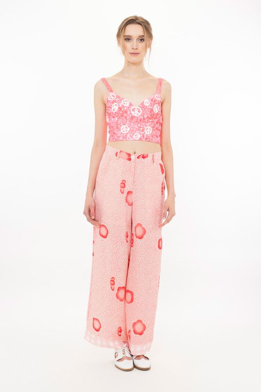 World Peace 'Beaudette' bustier
								, 			Nirvana 'Happy Go Lucky' pant