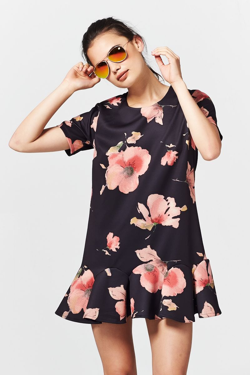 FLORAL FANTASY 'FORBIDDEN FLUTE' DRESS