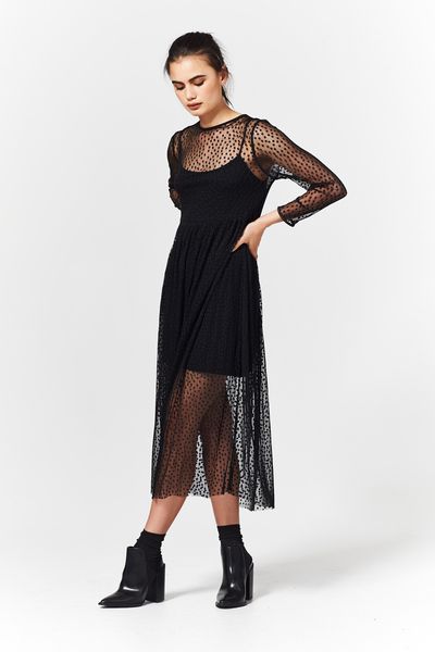 FORGET ME DOT 'READY OR SPOT' DRESS