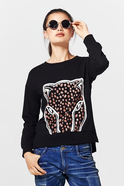 MEOW 'TAKE CAT' SWEATSHIRT
								, 			TWENTY FOUR DENIM 'MY BOYFRIEND'S BACK' JEANS