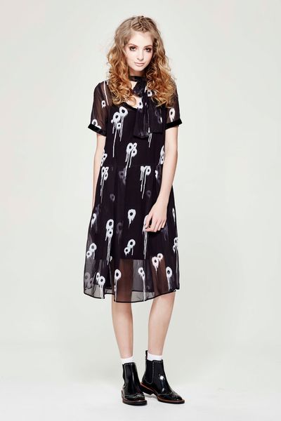 SPOTS DON'T LIE 'AUSTIN FLOWERS' DRESS