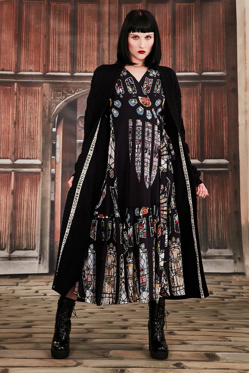 WRAP ME UP DRESS
								, 			I'LL KNIT WITH YOU CARDIGAN