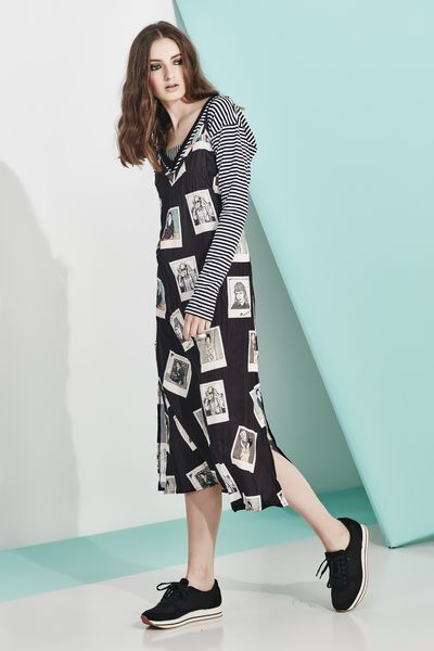 									LET'S SLIP AWAY DRESS
								, 			STRIPE-ARAZZI TOP
			