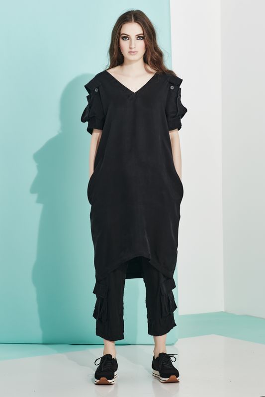 									THE WOMAN IN BACK DRESS
								, 			MISS FANCY PANTS PANT
			