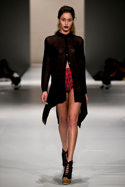 Eventide 'Swedish Blouse Mafia' top
								, 			Shorts - show piece