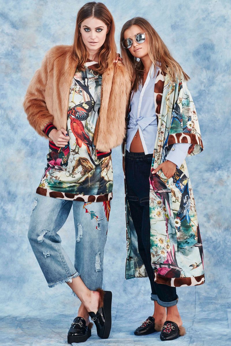 THE STROKES JACKET
								, 			BUTTERFLY EFFECT DRESS
								, 			FREE AS A BIRD JEANS
								, 			RHYTHM AND WINES KIMONO
								, 			PINS AND NEEDLES PANTS