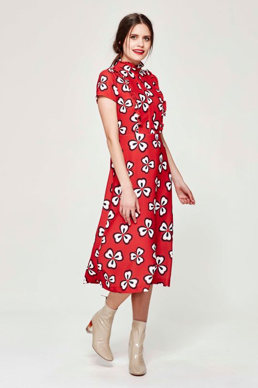 CODE RED 'SCARLET'S WEB' DRESS