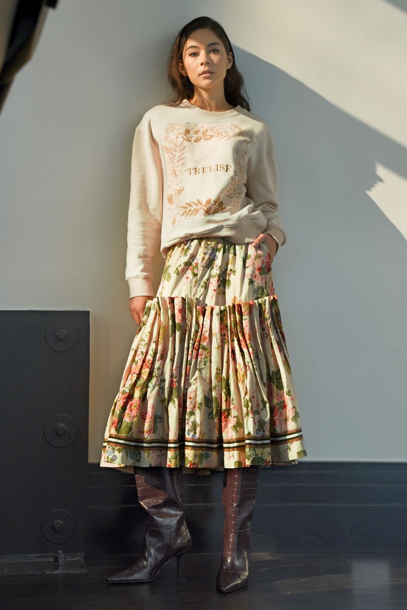 WREATH MY MIND SWEATSHIRT
								, 			BETTER TUCK TOMORROW SKIRT