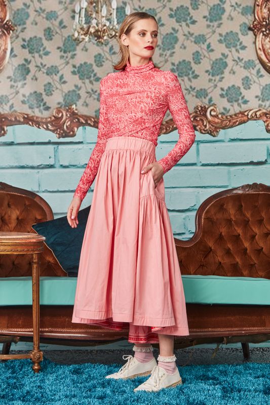 NECK OF THE WOODS TOP
								, 			FULL HOUSE SKIRT