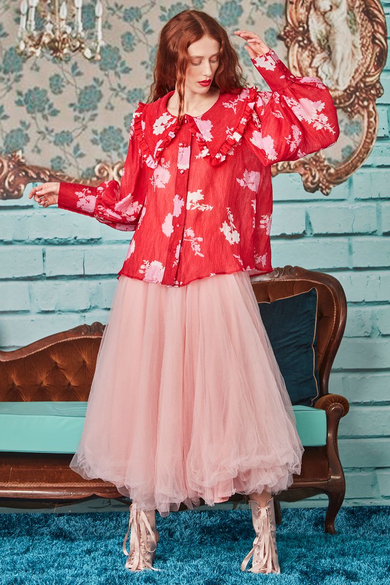 BET YOUR BOTTOM COLLAR SHIRT
								, 			LET'S ROCK N ROLL SKIRT