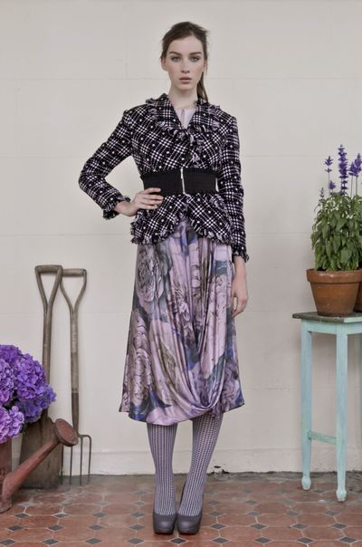 Amalie 'Rags To Riches' Jacket
								, 			Vintage Rose 'Portrait of a Lady' Dress