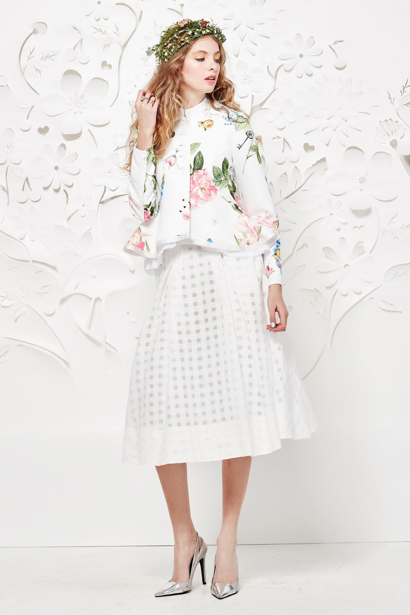 CROP IT LIKE IT'S HOT JACKET
								, 			PIN-UP WHIRL SKIRT