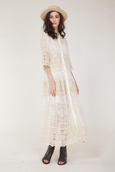 IVORY COAST 'VANITY SHEER' DRESS