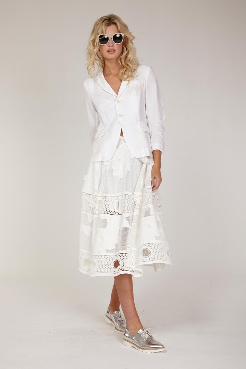 LATTICE PLAY 'FLORAL JONES' SKIRT