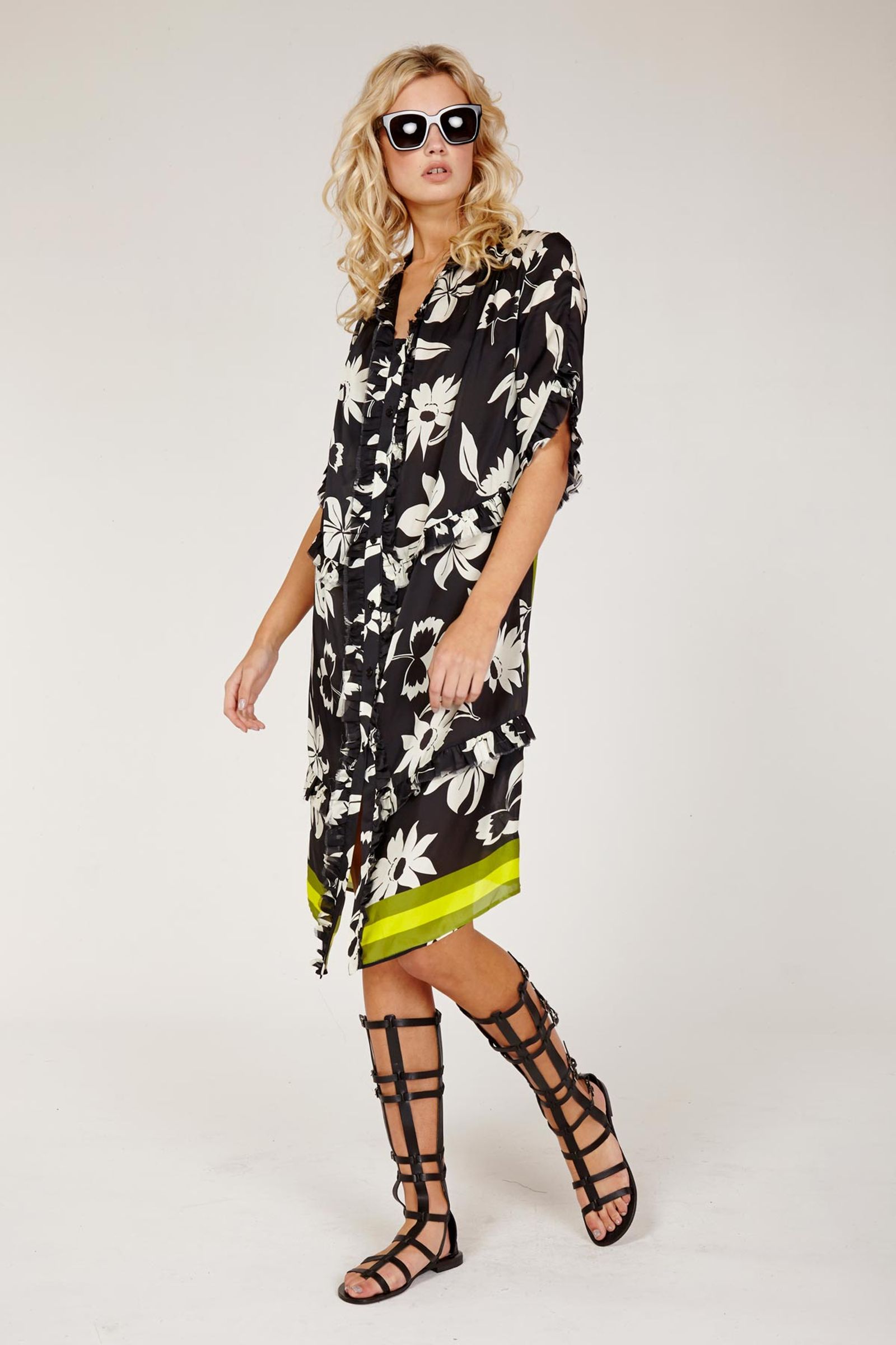 VANYA 'RUFF AND TUMBLE' DRESS